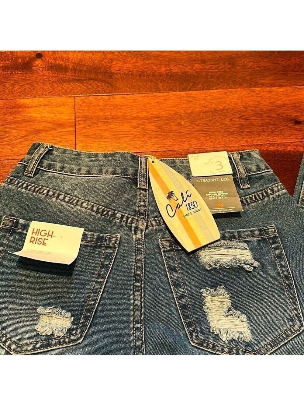 Cali 1850 straight leg jeans size 3 - Picture 5 of 9